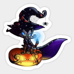 spooky kitty Sticker